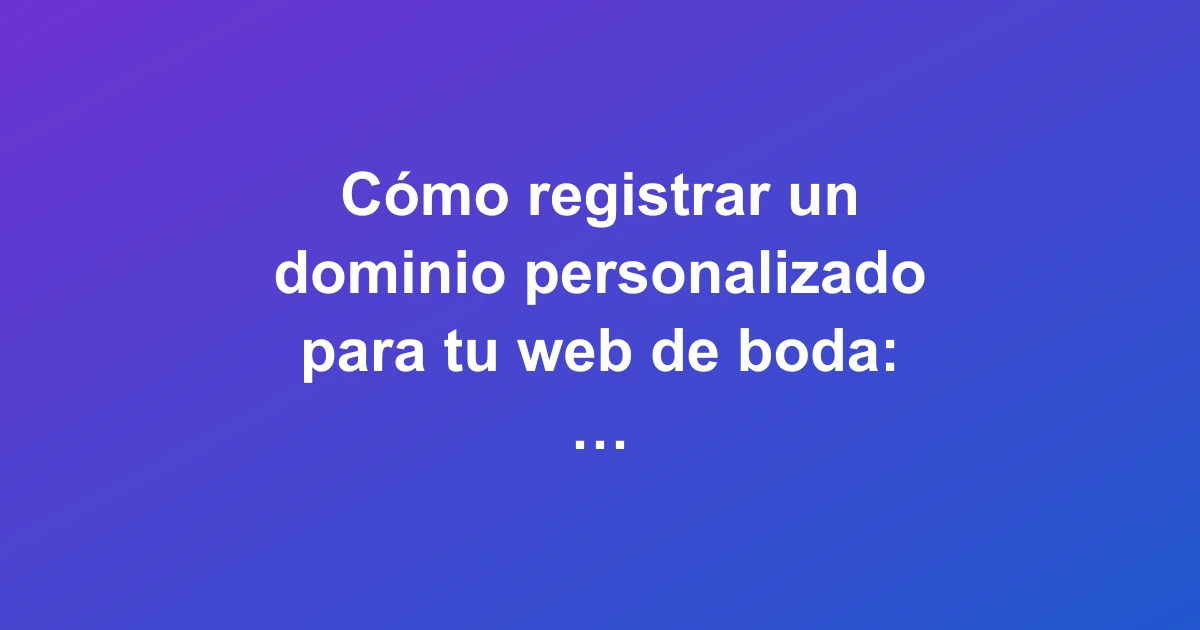 Pareja eligiendo un dominio personalizado para su web de boda en un ordenador portátil con decoración floral vibrante
